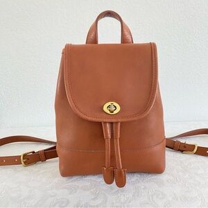 Vintage coach Brown Leather Backpack